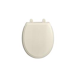 Round Closed Front Toilet Seat with Cover in Linen