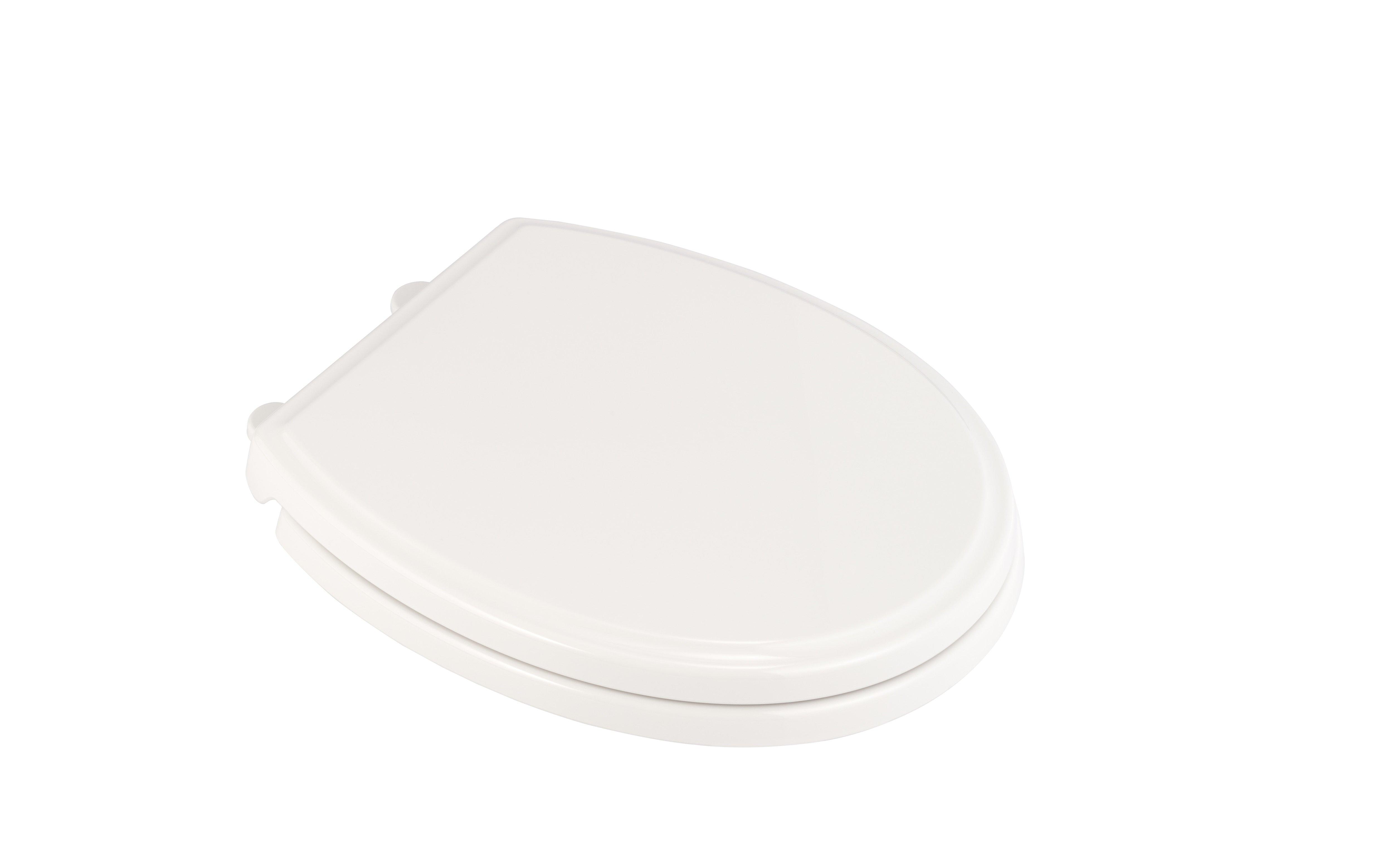 American Standard Linen Round Closed Front Toilet Seat with Cover 