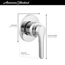 American Standard Brushed Nickel Diverter Valve Trim with Single Lever Handle 