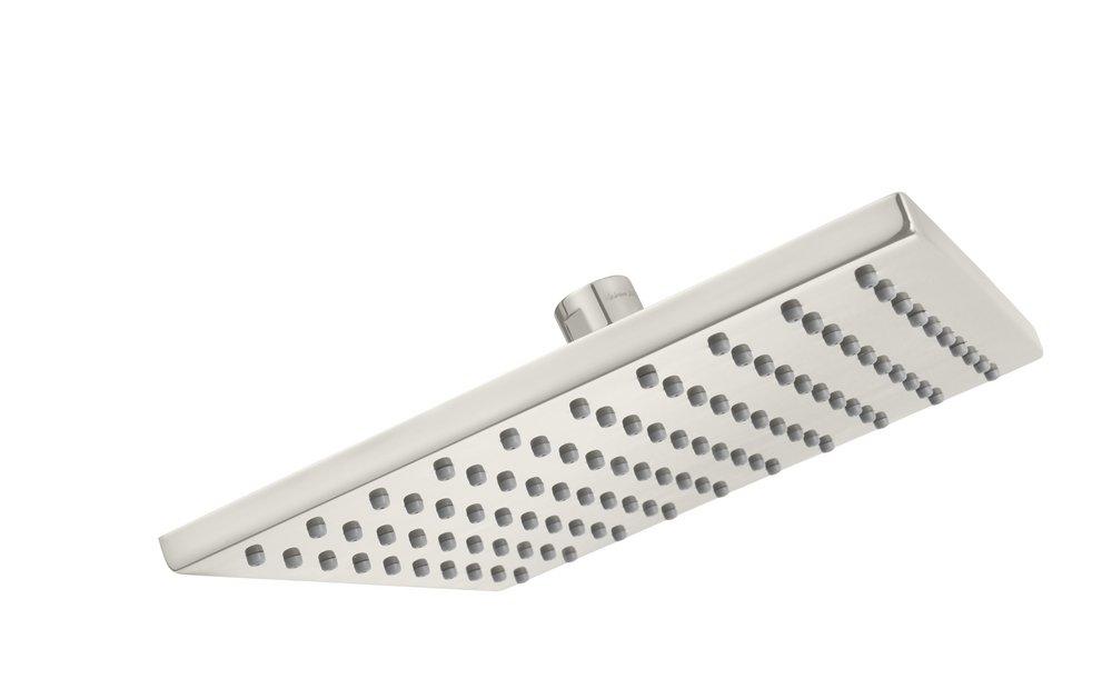 American Standard Polished Nickel 7-13/16 in. 1.8 gpm 1-Function Square Rain Showerhead 