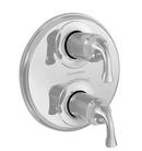 Two Handle Bathtub & Shower Faucet in Polished Chrome Trim Only
