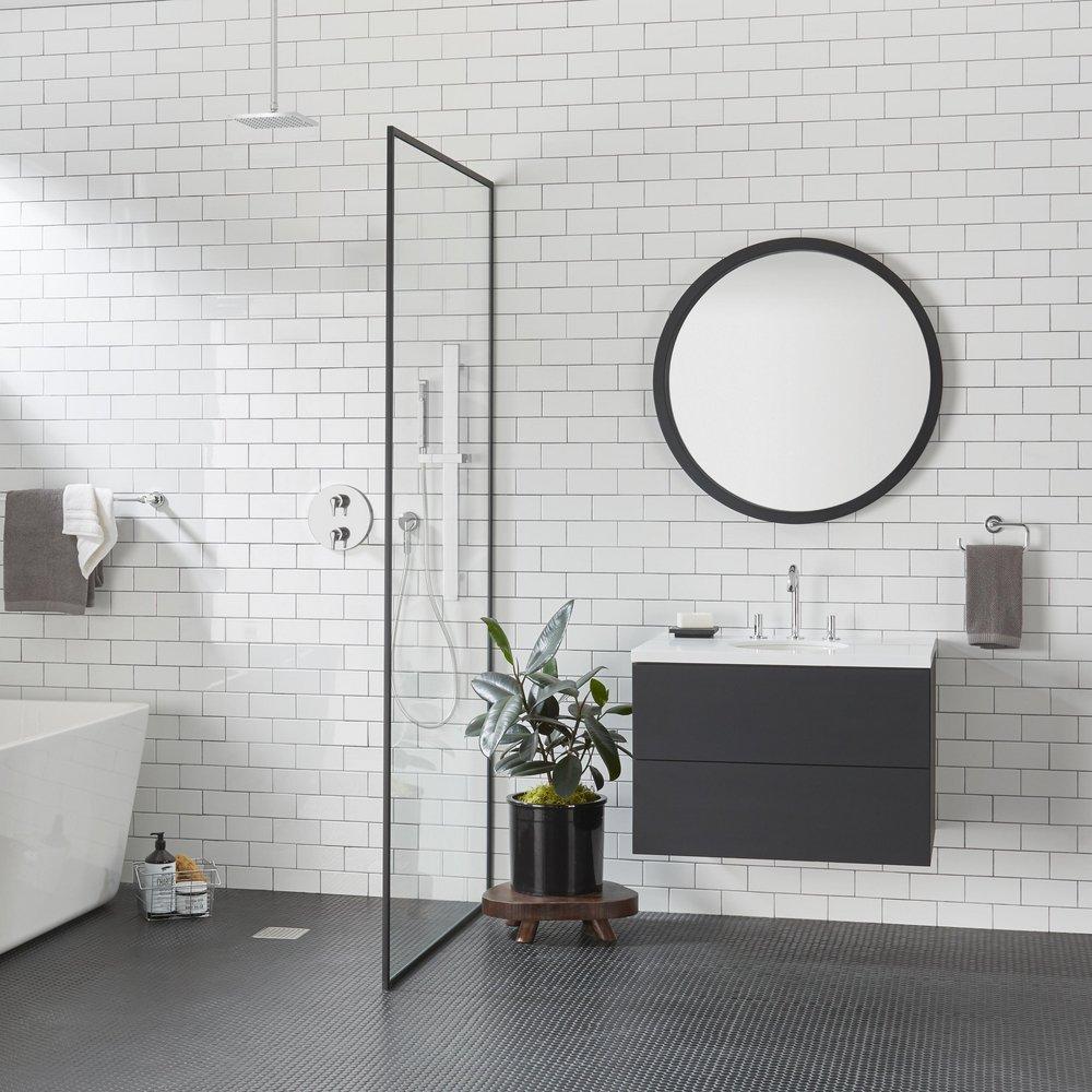 American Standard Polished Chrome Single Function Full Showerhead 