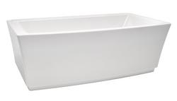 67-15/16 x 36 in. Freestanding Bathtub Center Drain in White
