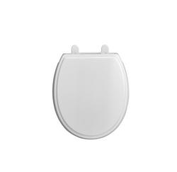 Round Closed Front Toilet Seat with Cover in White