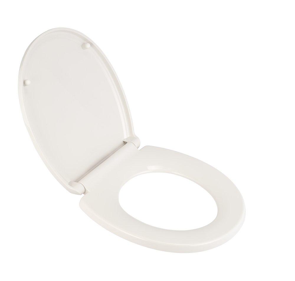 American Standard White Round Closed Front with Cover Toilet Seat 