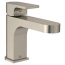 Single Handle Monoblock Bathroom Sink Faucet in Brushed Nickel 