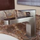 Single Handle Monoblock Bathroom Sink Faucet in Brushed Nickel 