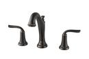 Two Handle Widespread Bathroom Sink Faucet with Metal Pop-Up Drain in Legacy Bronze