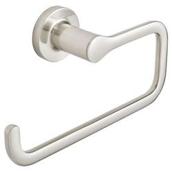 Rectangular Open Towel Ring in Brushed Nickel