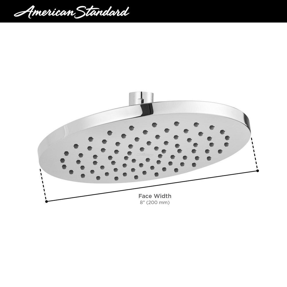 American Standard Brushed Nickel Single Function Full Showerhead 
