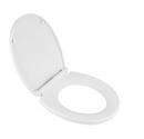 American Standard White Round Closed Front with Cover Toilet Seat 