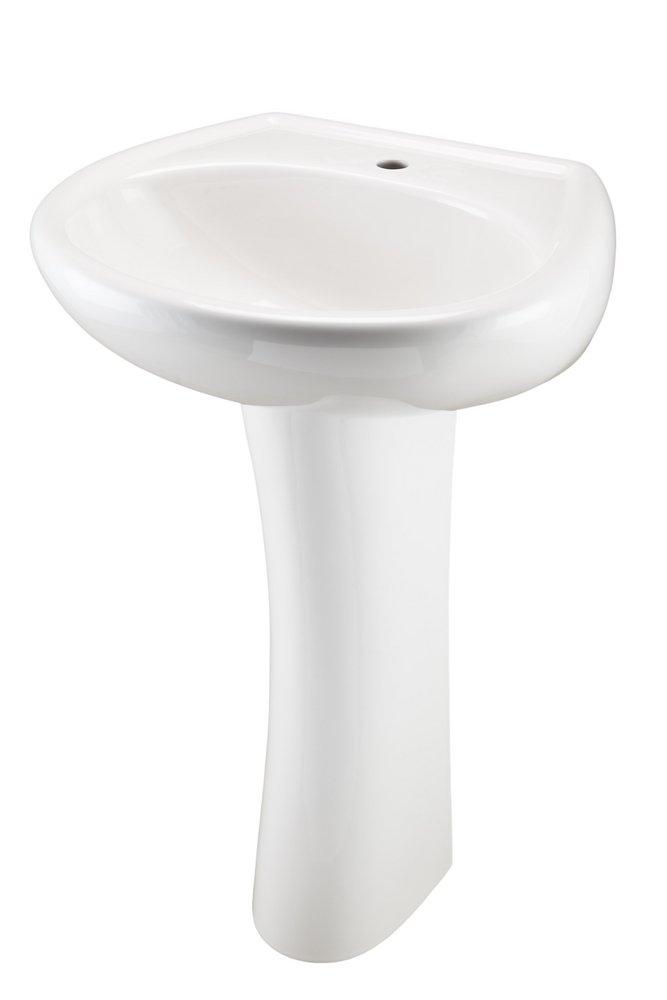 Gerber Plumbing White Pedestal Bathroom Sink 