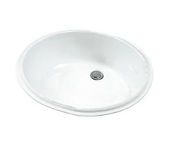 18-1/2 in. Undermount Oval Vitreous China Bathroom Sink in White