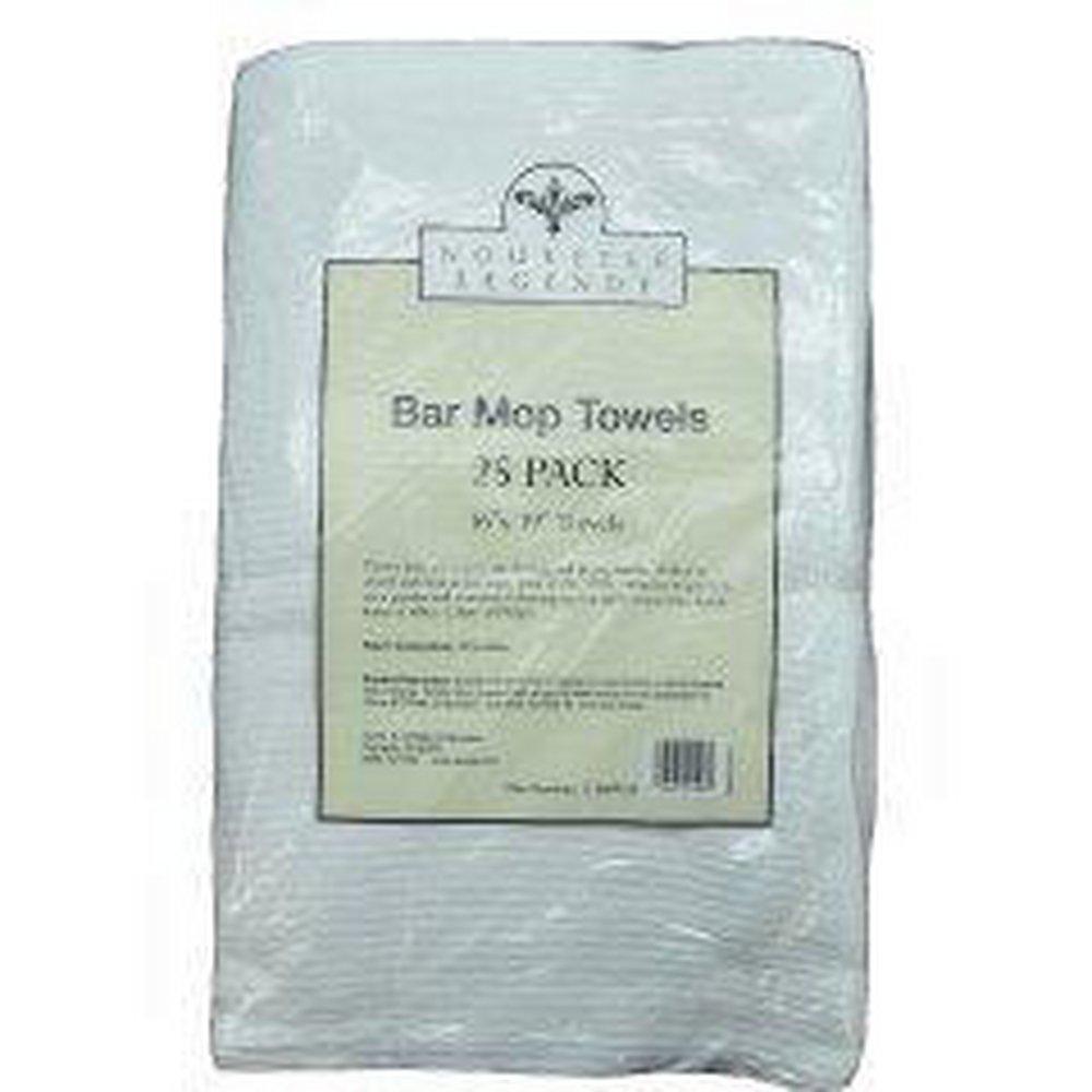 American Dawn White 17 x 20 in. Bar Mop Towel (Pack of 48, Bundle of 25 Packs) 