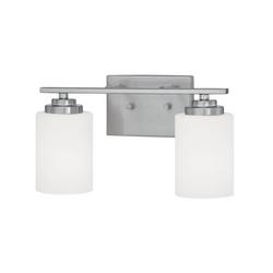 2-Light Vanity Fixture in Satin Nickel
