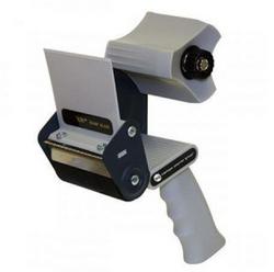 3-1/2 in. High Impact Plastic Pistol Grip Tape Dispenser with Natural Rubber Roller and Reinforced Steel Frame in Blue