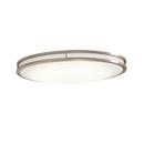 24 in. 34W Oval LED Saturn Fixture in Brushed Nickel