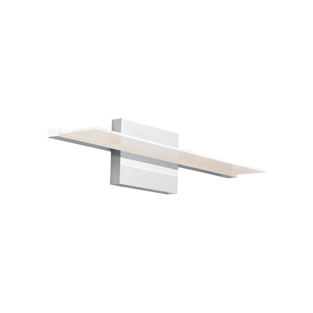 Visual Comfort & Co. Modern Chrome 24-3/5 in. 26W 1-Light LED Vanity Fixture with Frosted Glass 