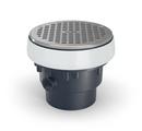 Zurn Nickel Bronze Solvent Weld PVC Slab On Grade Drain in 6 in. Nickel Bronze Head 