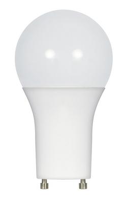 60W 4-1/3 in. A19 LED Light Bulb with a Bi-Pin GU24 Base Dimmable in Soft White