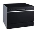 21-5/8 in. 6 Place Settings Dishwasher in Black