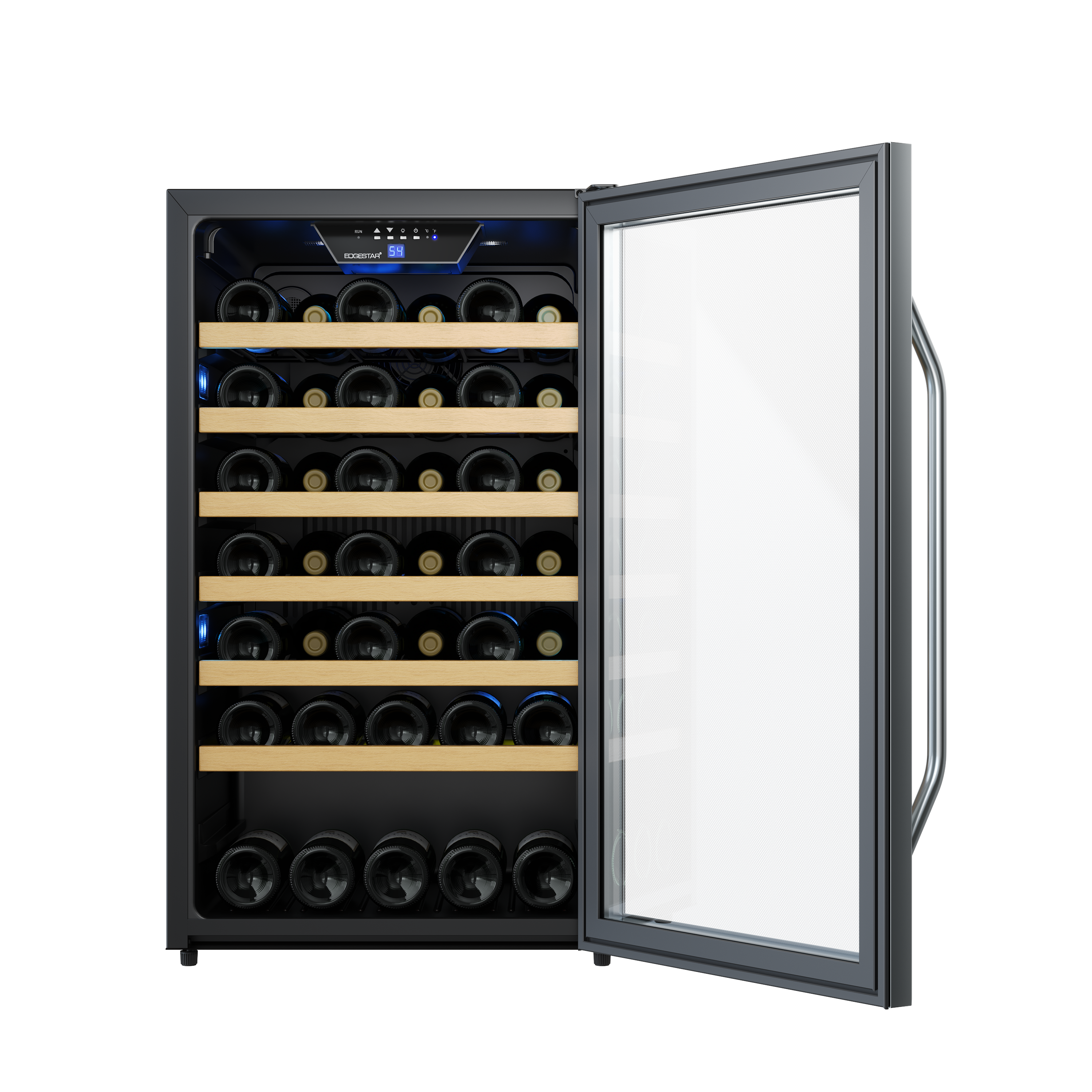 Edgestar Stainless Steel 19-3/8 in. 44 Bottles Wine Cooler 