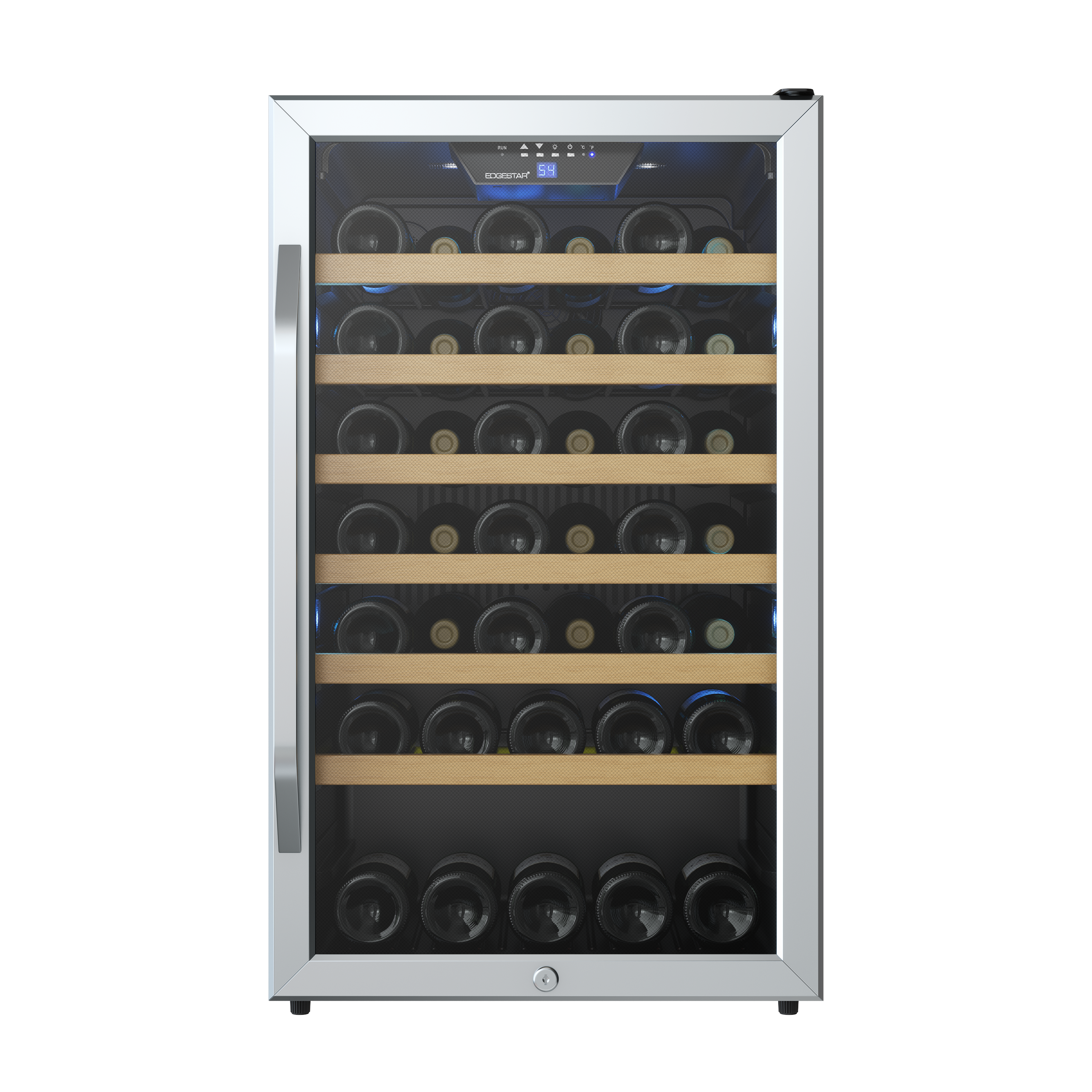 Edgestar Stainless Steel 19-3/8 in. 44 Bottles Wine Cooler 