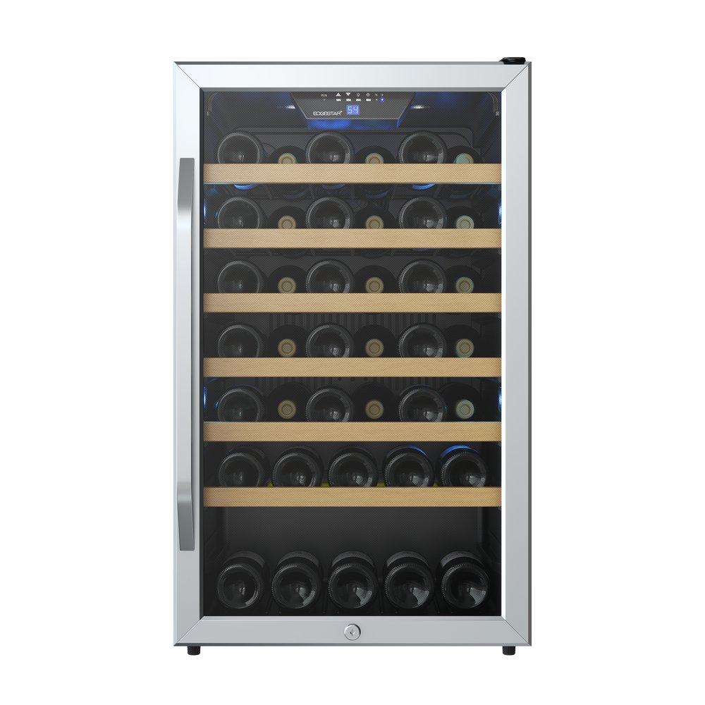 Edgestar Stainless Steel 19-3/8 in. 44 Bottles Wine Cooler 