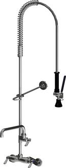 Single Handle Lever Wall Mount Service Faucet in Chrome Plated