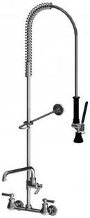 Chicago Faucets Chrome Plated Two Handle Lever Wall Mount Service Faucet 