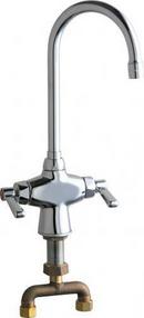 Three Handle Lever Wall Mount Food Service Faucet in Polished Chrome