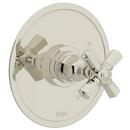 Pressure Balance Bath Trim Set with Single Cross Handle (Less Diverter) for RCT-1 Rough Valve in Polished Nickel