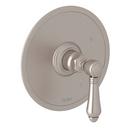 Tub and Shower Pressure Balancing Valve Trim with Metal Single Lever Handle (Less Diverter) in Satin Nickel