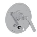 Tub and Shower Pressure Balancing Valve Trim Set with Metal Single Lever Handle and Diverter in Polished Chrome