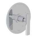 Wall Mount Pressure Balancing Trim with Single Metal Lever Handle (Less Diverter) for RCT-1 Rough Valve in Polished Chrome