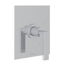 Wall Mount Pressure Balancing Trim with Single Metal Lever Handle for RCT-1 Rough Valve (Less Diverter) in Polished Chrome