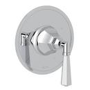 ROHL® Polished Chrome Tub and Shower Pressure Balancing Valve Trim with Metal Single Lever Handle (Less Diverter)