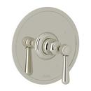 Tub and Shower Pressure Balancing Valve Trim with Metal Single Lever Handle (Less Diverter) in Polished Nickel
