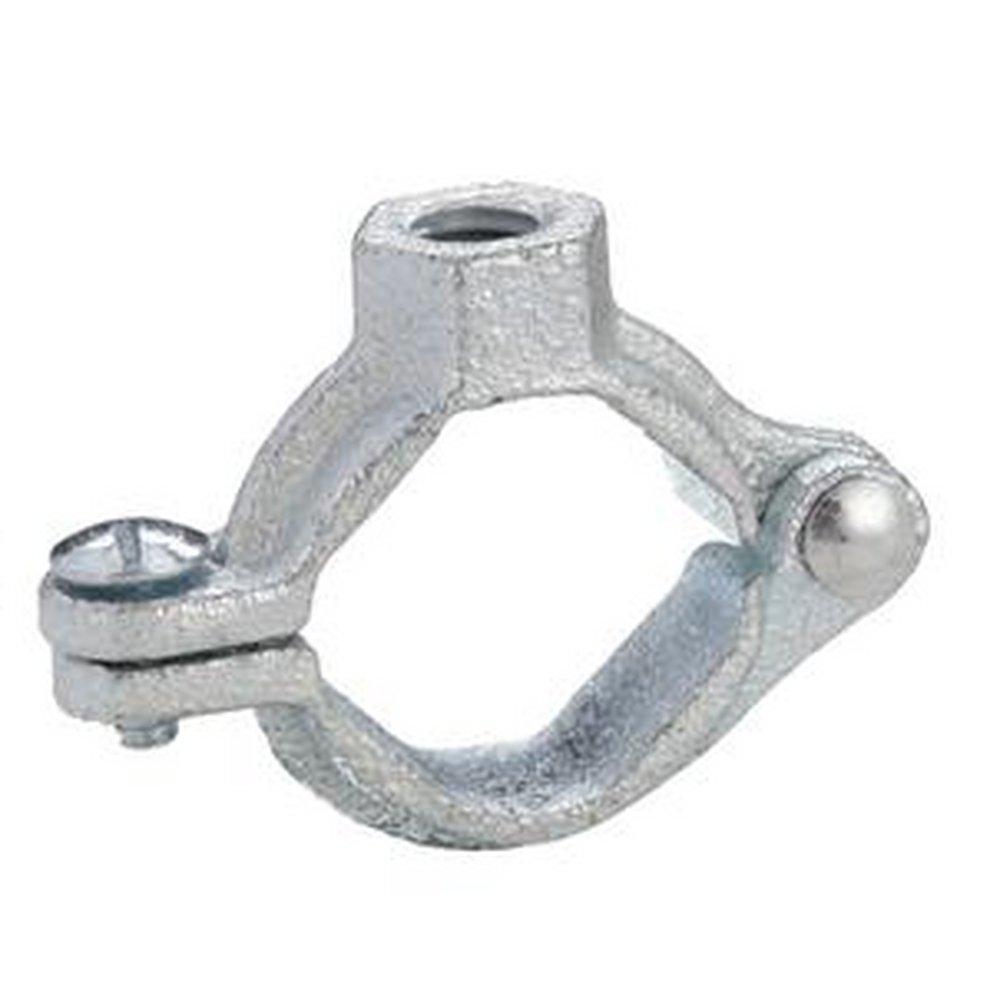 National Pipe Hanger Zinc Plated 304 Stainless Steel Split Ring Hanger with 3/8 in. Bolt Thread 
