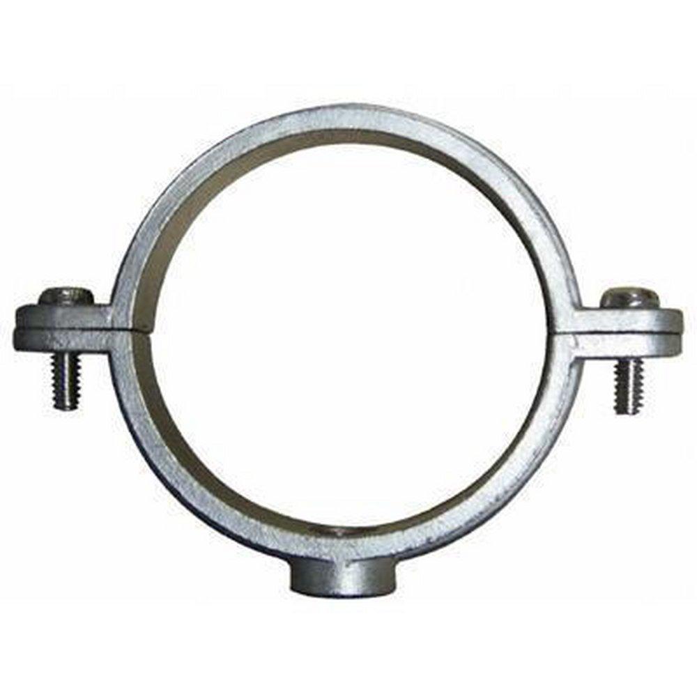 National Pipe Hanger 3/8 in. 304 Stainless Steel Split Ring Hanger in Black 