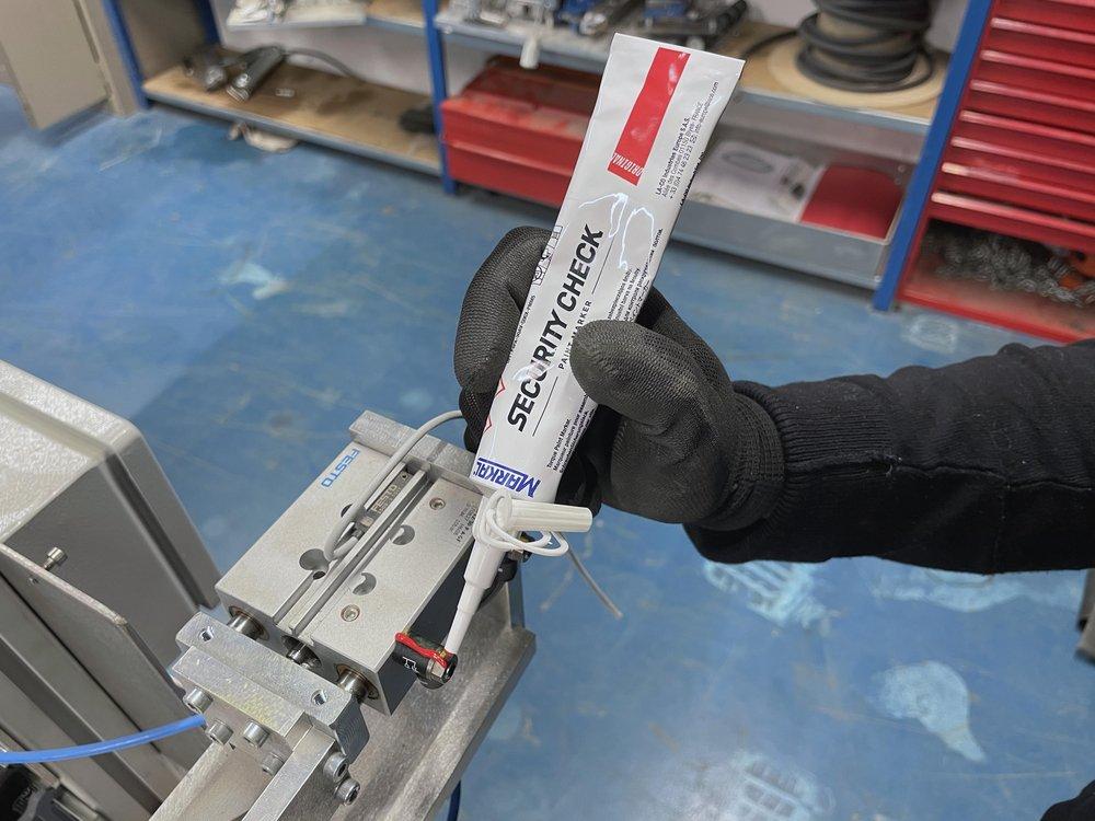 Markal&reg; Blue Security Check Gel Paint Marker 