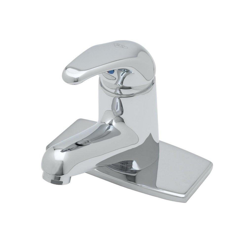 Single Lever Faucet, Ceramic Cartridge, 1.5 GPM Laminar Flow Device, Deck Plate 