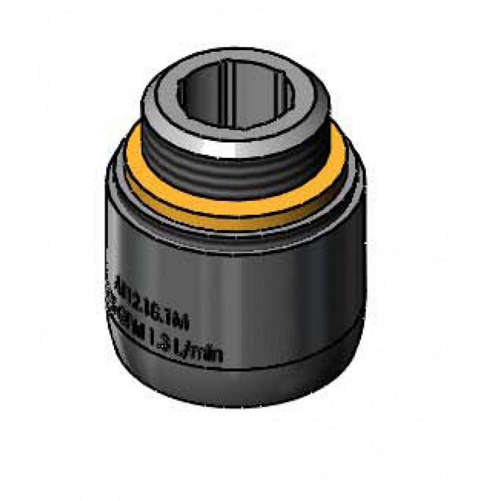 T&S Brass Polished Chrome 3/8 in. NPSM Threaded 0.5 gpm Non-Aerator Spray Device 