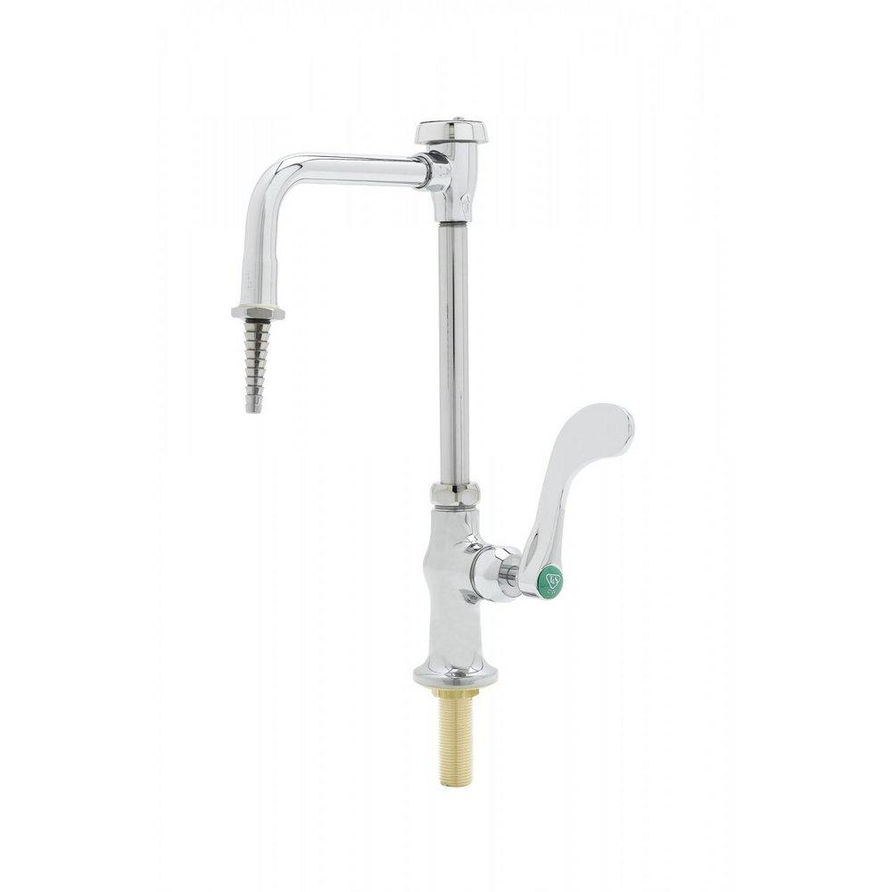 Lab Faucet, Single Temp, VR, Vacuum Breaker Nozzle, Serrated Tip, Cerama, 4" Wrist Handle 