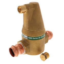 1/2 in. Brass Press In-Line Air Separator