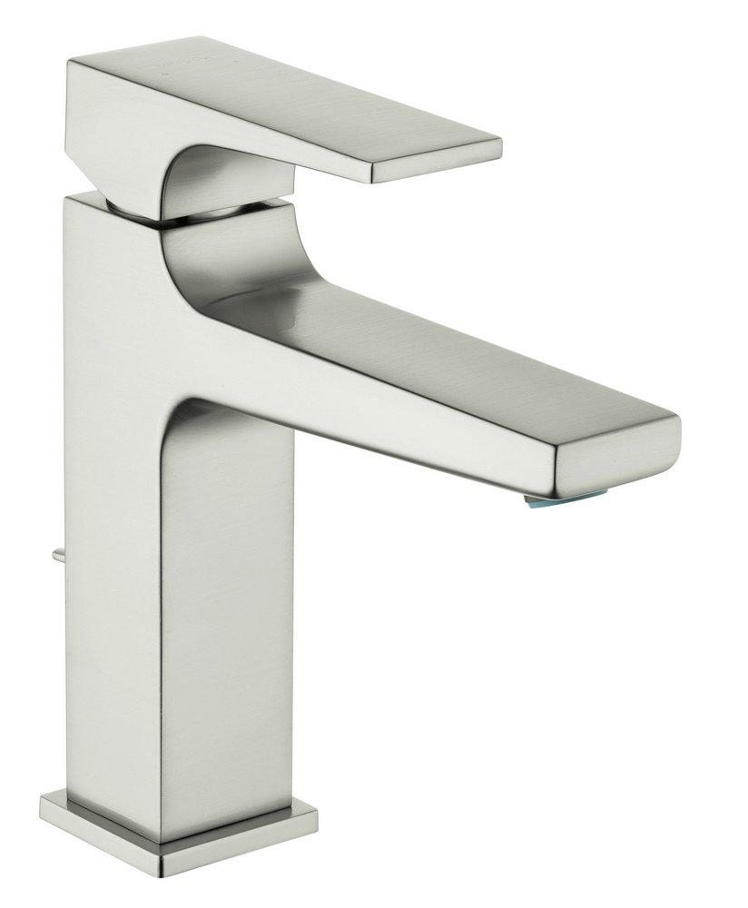 Hansgrohe Brushed Nickel Deck Mount Bathroom Sink Faucet with Single Lever Handle 