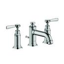AXOR Polished Chrome Deck Mount Widespread Bathroom Sink Faucet with Double Lever Handle 