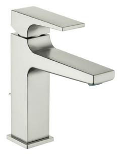 Single Handle Monoblock Bathroom Sink Faucet in Brushed Nickel