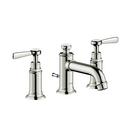 Two Handle Widespread Bathroom Sink Faucet in Polished Nickel 