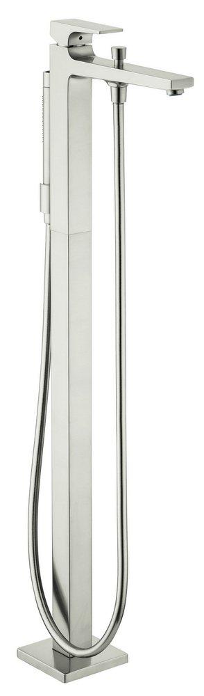 Hansgrohe Brushed Nickel 1.8 gpm Freestanding Tub Filler Trim with Single Lever Handle 
